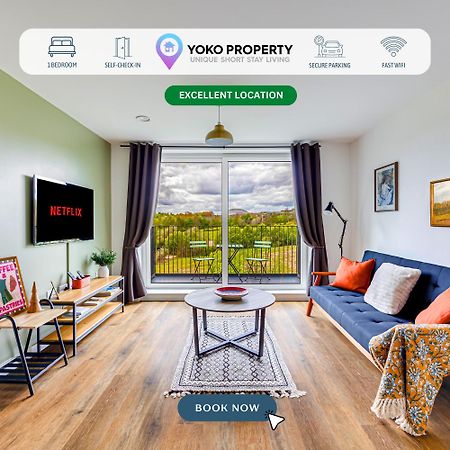 Penthouse Apartment - City Centre - Secure Parking, Balcony, Self-Check-In, Fast Wifi And Smart Tv With Netflix By Yoko Property Milton Keynes Luaran gambar